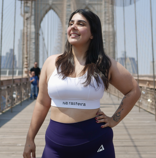 White Sports Bra